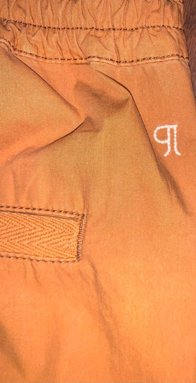Pilcro Anthropologie Y2K Cropped Utility Pants Orange Wide Leg Size M - Picture 6 of 6